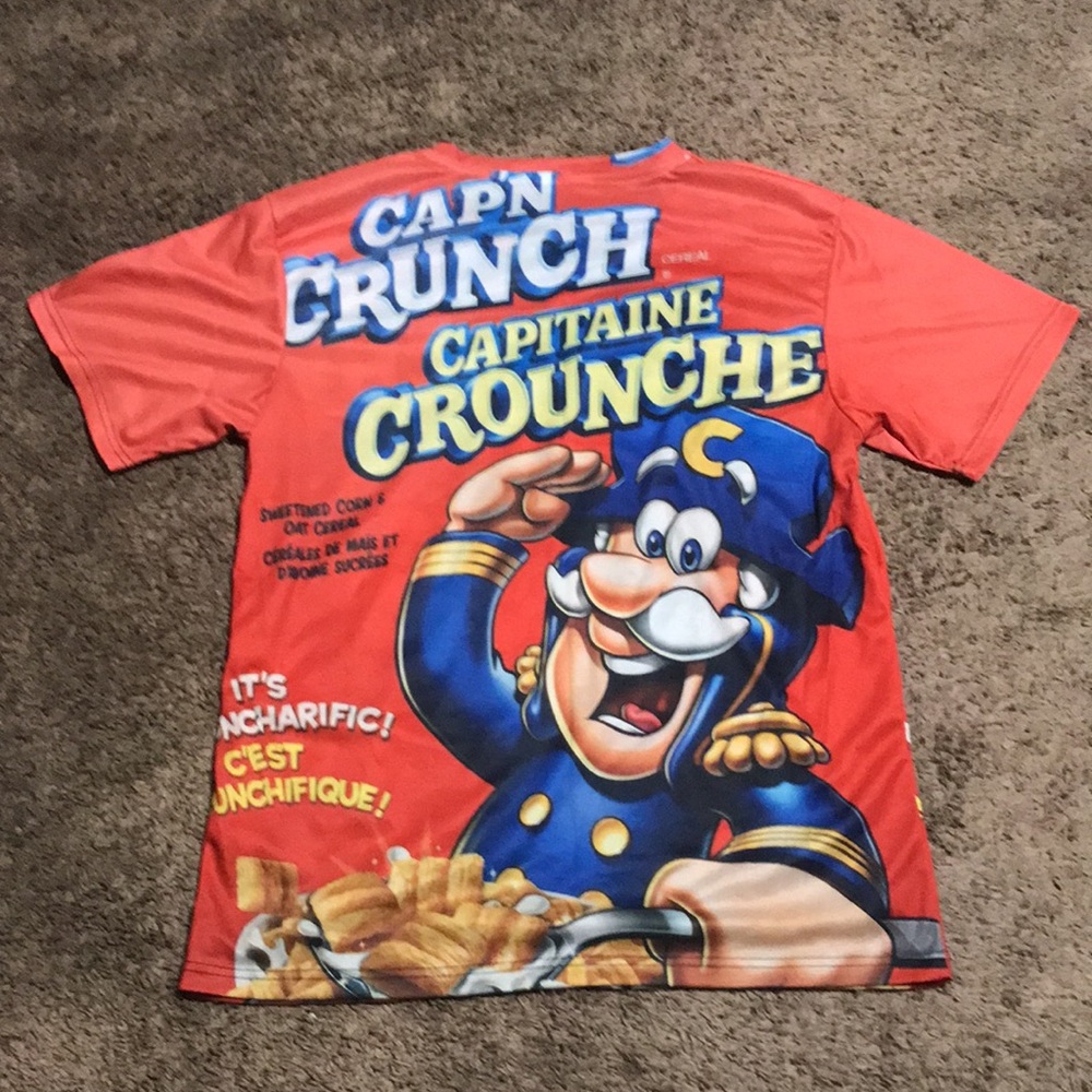 🔥NEW (XL) 🎉CAPITAINE CROUNCHE rayon tee shirt.💥$20 WOW!! - Picture 3 of 4